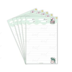 برگه امتحانی فانتزی طرح کتاب و گلدون
