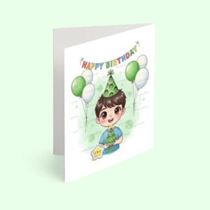 کارت پستال دختر مدل تم تولد هالک