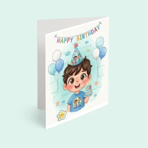 کارت پستال پسر مدل تم تولد لوکا