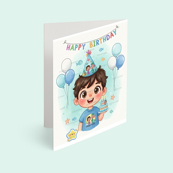کارت پستال پسر مدل تم تولد لوکا کارت پستال پسر مدل تم تولد لوکا