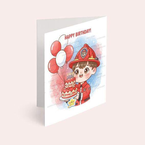 کارت پستال پسر مدل تم تولد مارشال کارت پستال پسر مدل تم تولد مارشال