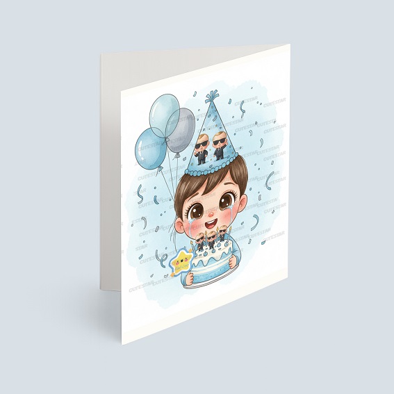 کارت پستال پسر مدل تم تولد بچه رئیس کارت پستال پسر مدل تم تولد بچه رئیس