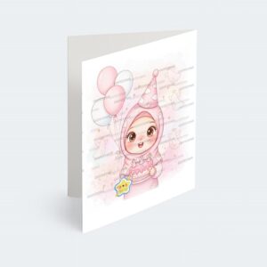 کارت پستال دختر مدل تم تولد فرشته ها