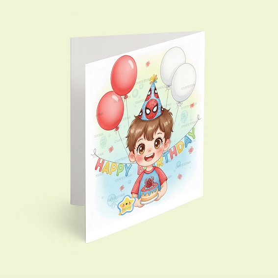 کارت پستال پسر مدل تم تولد مرد عنکبوتی کارت پستال پسر مدل تم تولد مرد عنکبوتی