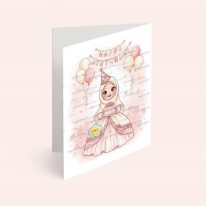 کارت پستال دختر مدل تم تولد گل رز