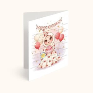 کارت پستال دختر مدل تم تولد رز قرمز
