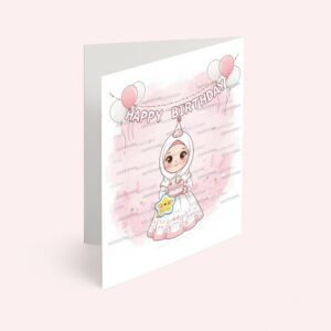 کارت پستال دختر مدل تم تولد خرگوشی