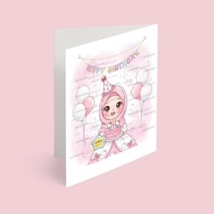 کارت پستال دختر مدل تم تولد هلو کیتی